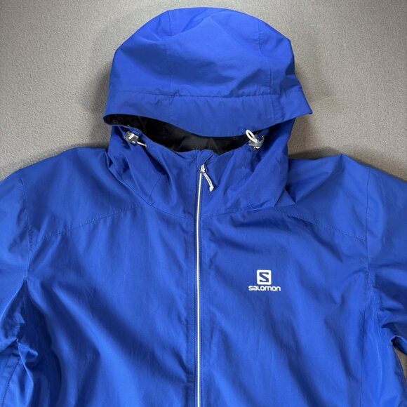 Salomon Advanced Skin Dry Mens Jacket L Gorpcore Outdoor Waterproof Hooded Tech - Picture 2 of 16